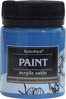 Акриловая краска KolerPark Акриловая сатиновая (50мл, джинс)