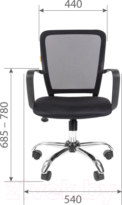 Кресло офисное Chairman 698 хром (TW-69, красный)
