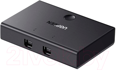 Сплиттер Ugreen USB 2.0 Sharing Switch 2x1 / 30345 (черный)