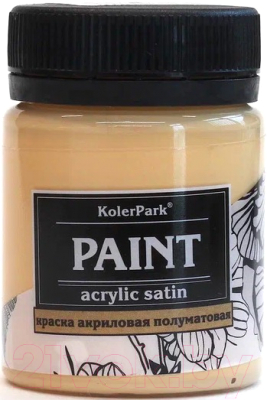 Акриловая краска KolerPark Акриловая сатиновая (50мл, телесный)