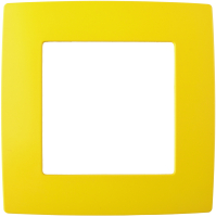 Рамка для выключателя ЭРА 12-5001-21 / Б0019386 (желтый) - 