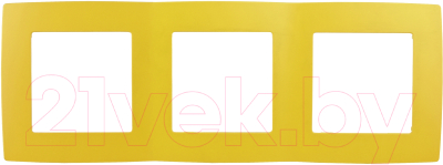 Рамка для выключателя ЭРА 12-5003-21 / Б0019404 (желтый)