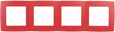 Рамка для выключателя ЭРА 12-5004-23 / Б0019415 (красный)