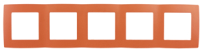 Рамка для выключателя ЭРА 12-5005-22 / Б0019419 (оранжевый) - 
