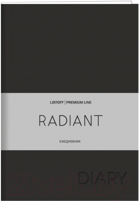 Ежедневник Канц-Эксмо Radiant Soft Touch Special / ЕКР52215203 (152л, черный)