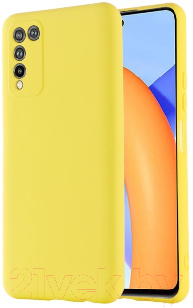 Чехол-накладка Case Cheap Liquid для Honor 10X Lite (желтый) — фото 1