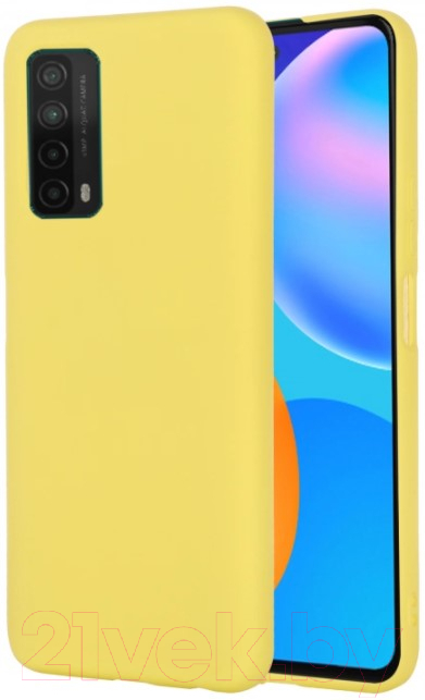 Чехол-накладка Case Cheap Liquid для Huawei P Smart 2021 (желтый) — фото 1