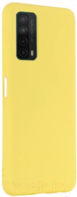 Чехол-накладка Case Cheap Liquid для Huawei P Smart 2021 (желтый) — фото 2