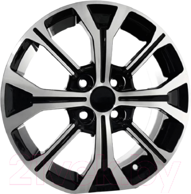 Литой диск K&K KC945 Rio 15x6" 4x100мм DIA 54.1мм ET 46мм Алмаз черный — фото 3