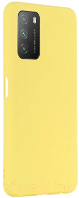 Чехол-накладка Case Cheap Liquid для Poco M3 (желтый)