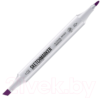 Маркер перманентный Sketchmarker Двусторонний V70 / SM-V70 (фиолетовый темный)