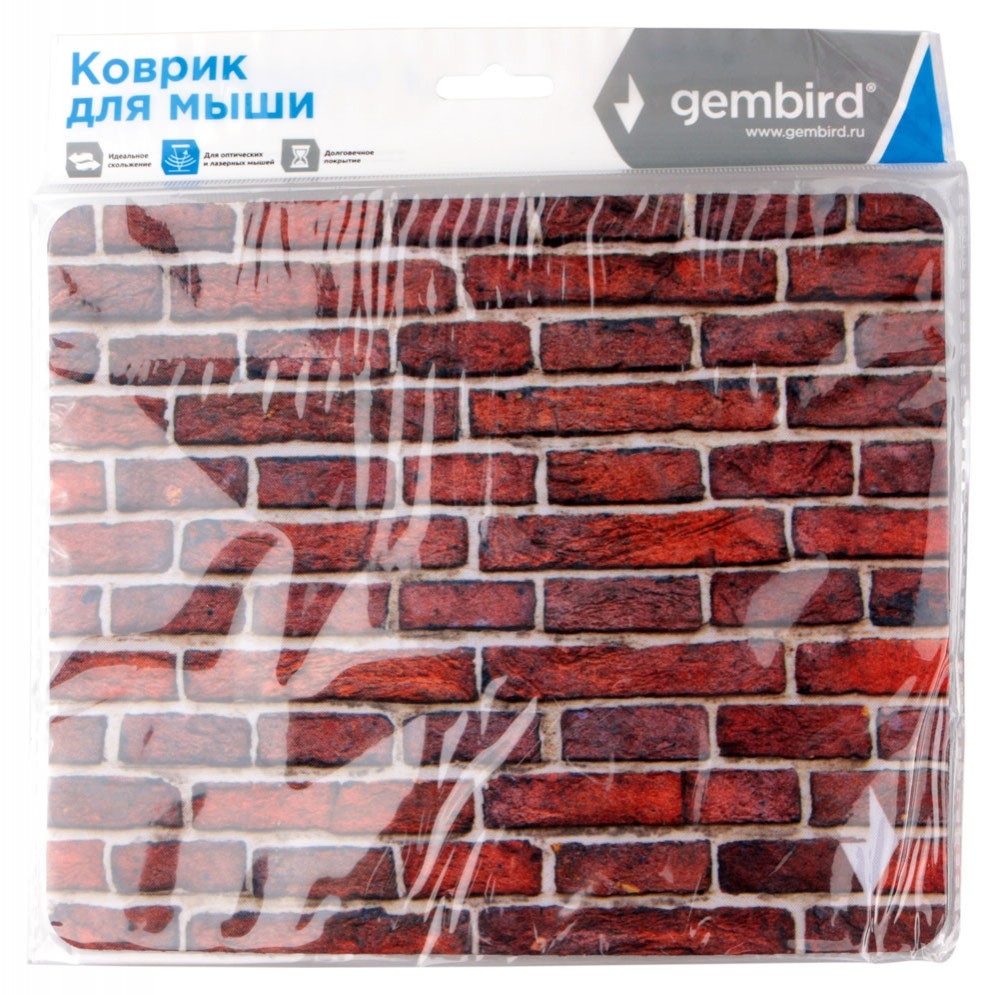 Коврик для мыши Gembird/Cablexpert MP-BRICKS (кирпичи) — фото 2