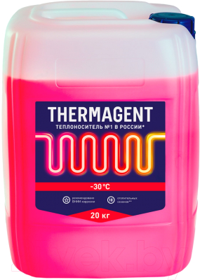 Теплоноситель для систем отопления Thermagent -30°C (20кг, красный)