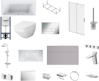 

Комплект сантехники для ванной AM.PM, Inspire 2.0 UK50SD