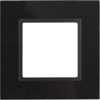 Рамка для выключателя ЭРА Elegance 14-5101-05 / Б0034474 (черный) - 