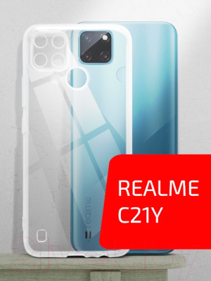 Чехол-накладка Volare Rosso Clear для Realme C21Y (прозрачный)