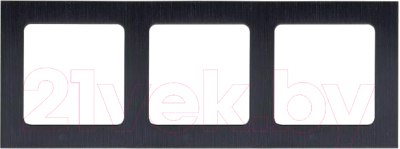 Рамка для выключателя EKF PROxima Стокгольм / EZM-G-304-10 (черный)