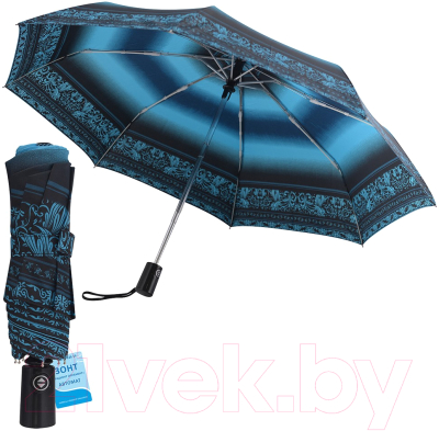 Зонт складной Мультидом Градиент Орнамент / FX24-54