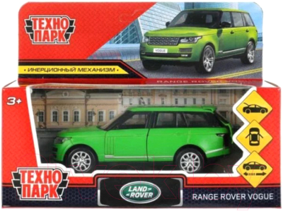 Автомобиль игрушечный Технопарк Range Rover Vogue Soft / VOGUE-12FIL-GN (зеленый)
