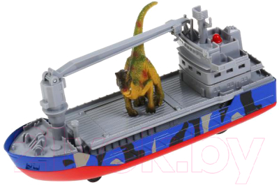 Корабль игрушечный Технопарк Транспортный корабль Джунгли / CRANEBOAT-17SAF-DINO