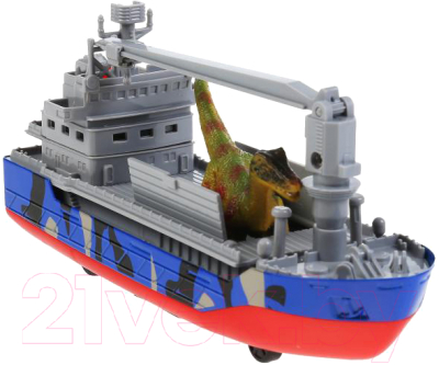 Корабль игрушечный Технопарк Транспортный корабль Джунгли / CRANEBOAT-17SAF-DINO