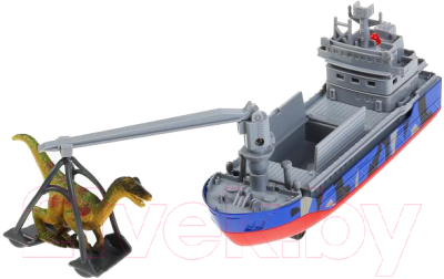 Корабль игрушечный Технопарк Транспортный корабль Джунгли / CRANEBOAT-17SAF-DINO