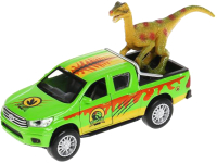 Автомобиль игрушечный Технопарк Toyota Hilux Сафари с динозавром / HILUX-12-DINO - 