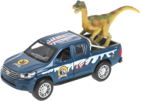 

Автомобиль игрушечный Технопарк, Toyota Hilux с динозавром / HILUX-12SNOW-DINO