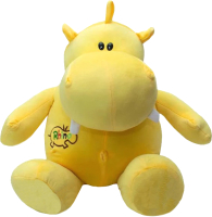 Мягкая игрушка Дара-фуд Бегемот сидячий / 200и (желтый) - 