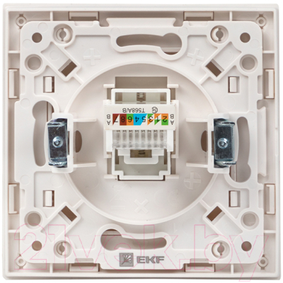 Розетка EKF PROxima Стокгольм / EYK01-035-10 (белый)