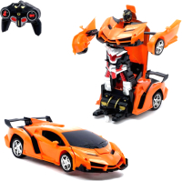Радиоуправляемая игрушка Sima-Land Робот-трансформер. Ламба / 4663408 (оранжевый) - 