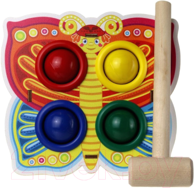 

Развивающая игрушка WoodLand Toys, Стучалка. Бабочка / 115301