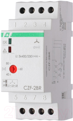 Реле контроля фаз Евроавтоматика CZF-2BR