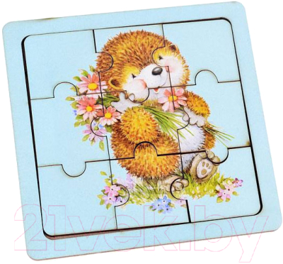 

Пазл Smile Decor, Ежик с цветами / П010