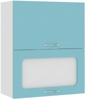 Шкаф навесной для кухни Кортекс-мебель Корнелия Мара ВШ60-2г1ст (голубой) - 