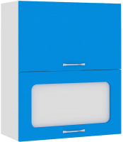 Шкаф навесной для кухни Кортекс-мебель Корнелия Мара ВШ60-2г1ст (синий) - 
