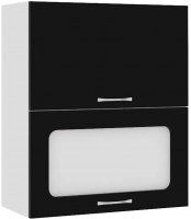 Шкаф навесной для кухни Кортекс-мебель Корнелия Мара ВШ60-2г1ст (черный) - 