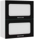 Шкаф навесной для кухни Кортекс-мебель Корнелия Мара ВШ60-2г2ст (черный) - 