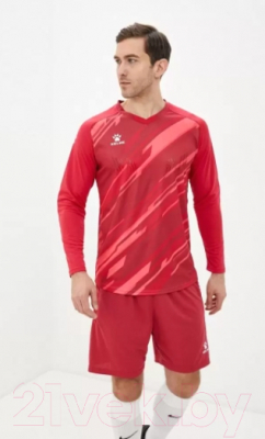 Футбольная форма Kelme Long Sleeve Goalkeeper Suit / 3801286-600 (XS, красный)