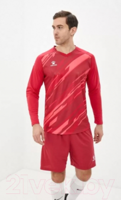 Футбольная форма Kelme Long Sleeve Goalkeeper Suit / 3801286-600 (3XL, красный)