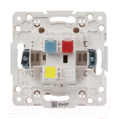 Выключатель EKF PROxima Стокгольм / EYV10-025-10 (белый)