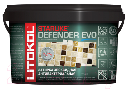 Фуга Litokol Эпоксидная Starlike Defender Evo S.209 (2.5кг)