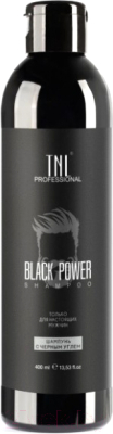 Шампунь для волос TNL Professional Black Power для мужчин с черным углем (400мл)