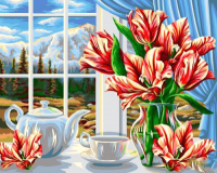 

Картина по номерам Русская живопись, Осеннее чаепитие / B084