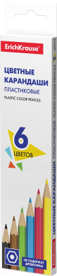 Изображение товара Набор цветных карандашей Erich Krause Basic / 53360 (6цв)