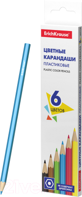 Изображение товара Набор цветных карандашей Erich Krause Basic / 53360 (6цв)