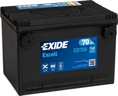 

Автомобильный аккумулятор, Excell 740А L+ / EB708
