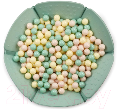 Шары для сухого бассейна Happy Baby Burbulle / 51006 (Olive/Creamy/Powder)