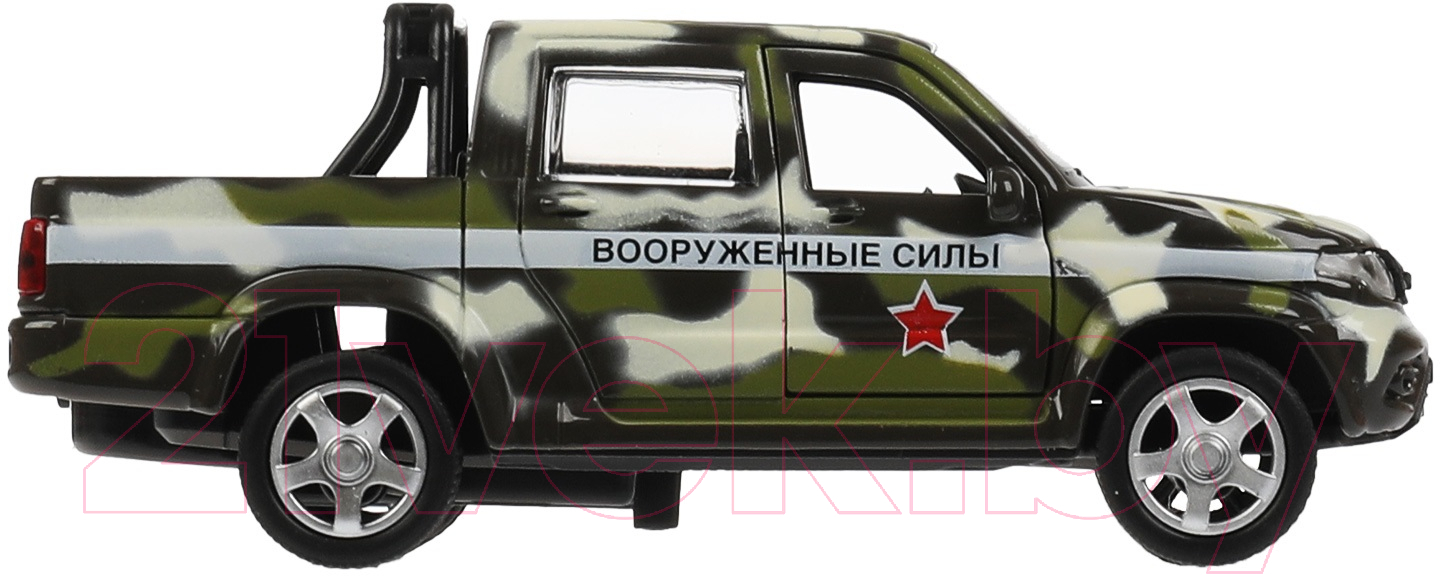 Гараж игрушечный Технопарк Военная база UAZ Pickup / GARAGE-22SL1XCAR-MIL