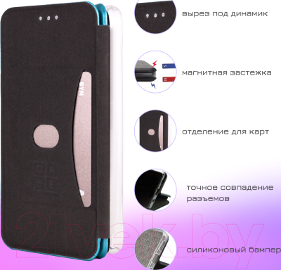 Чехол-книжка Case Magnetic Flip для Galaxy A32 4G (синий)